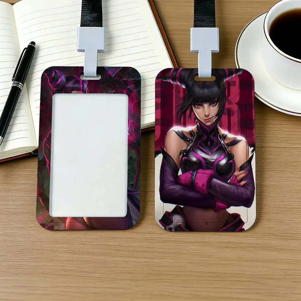 Street Fighter Juri Lanyard ID Card Holder (Random Design) (4)