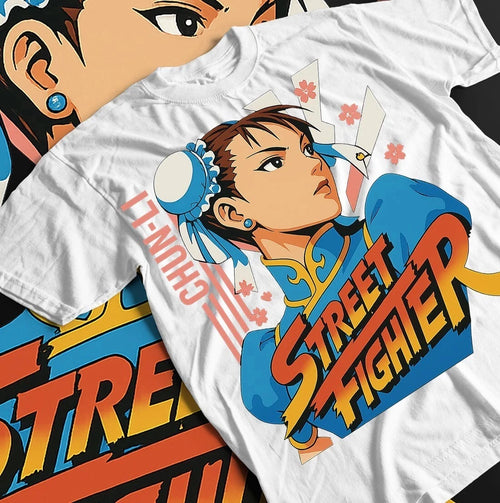 Chun-Li Vintage Cartoon T-Shirt