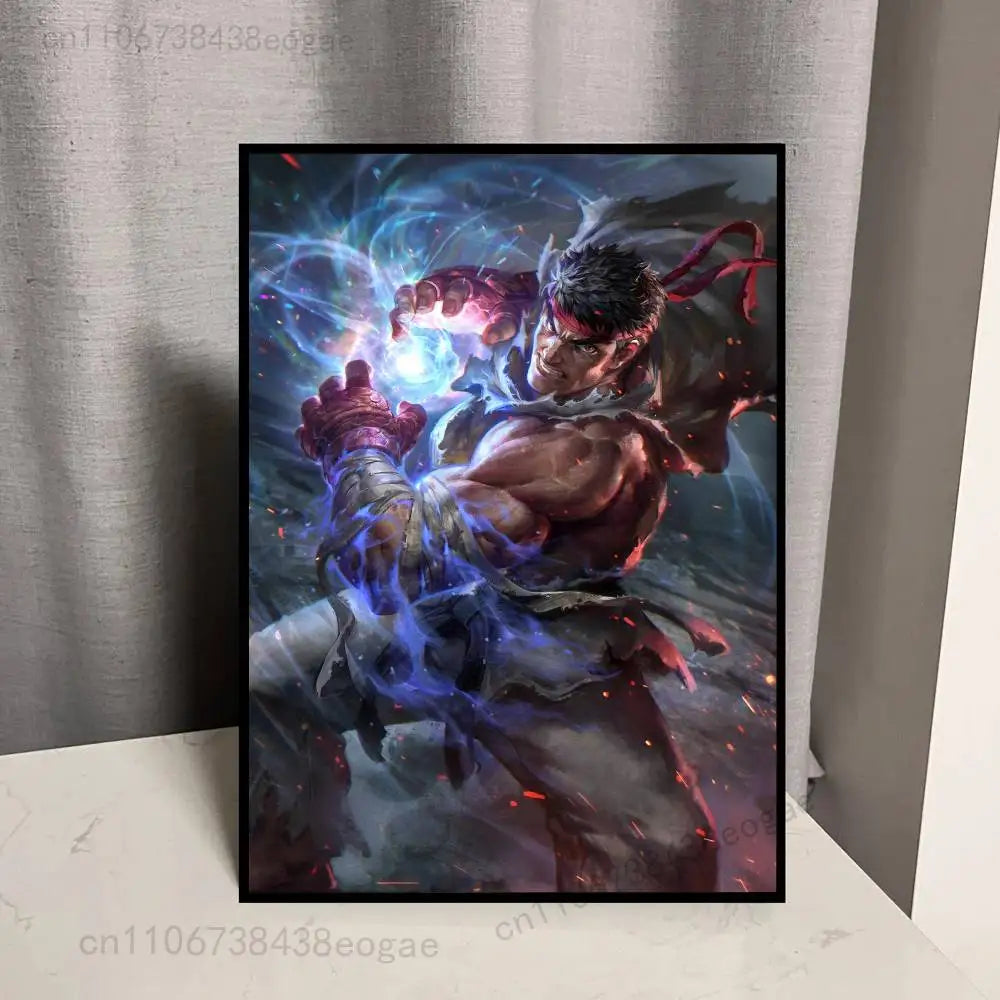Street Fighter Wall Poster Sticker (3)