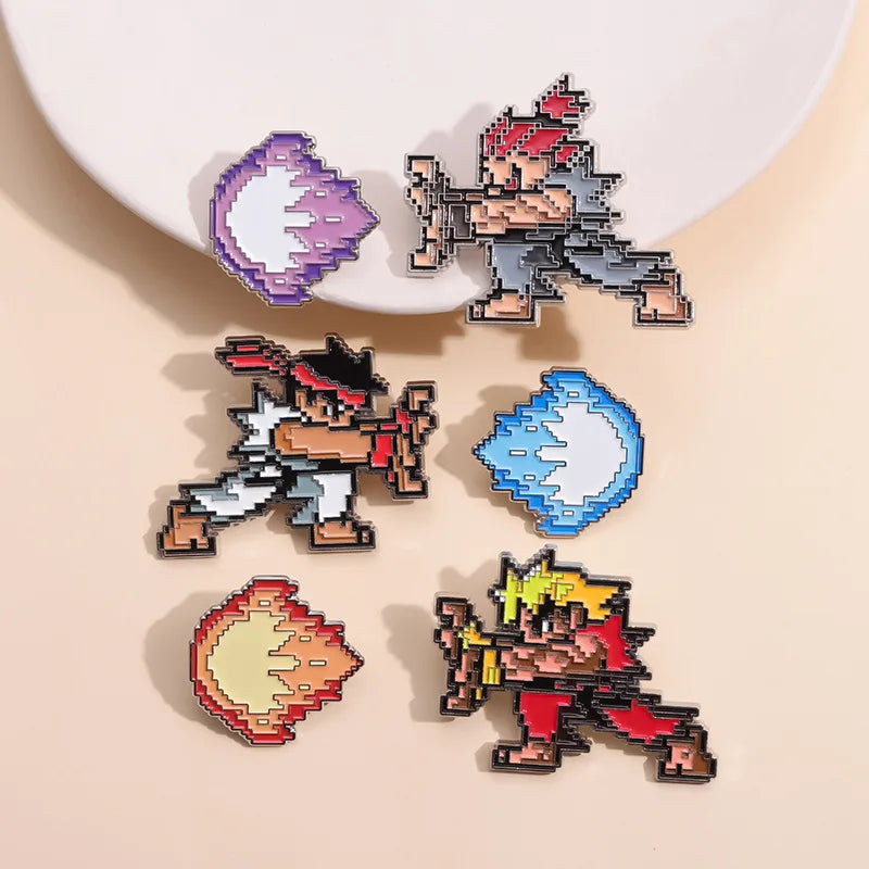 Ken Hadoken Enamel Pin (2)