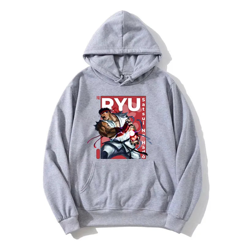 Vintage Ryu Street Fighter Pullover Hoodie (2)