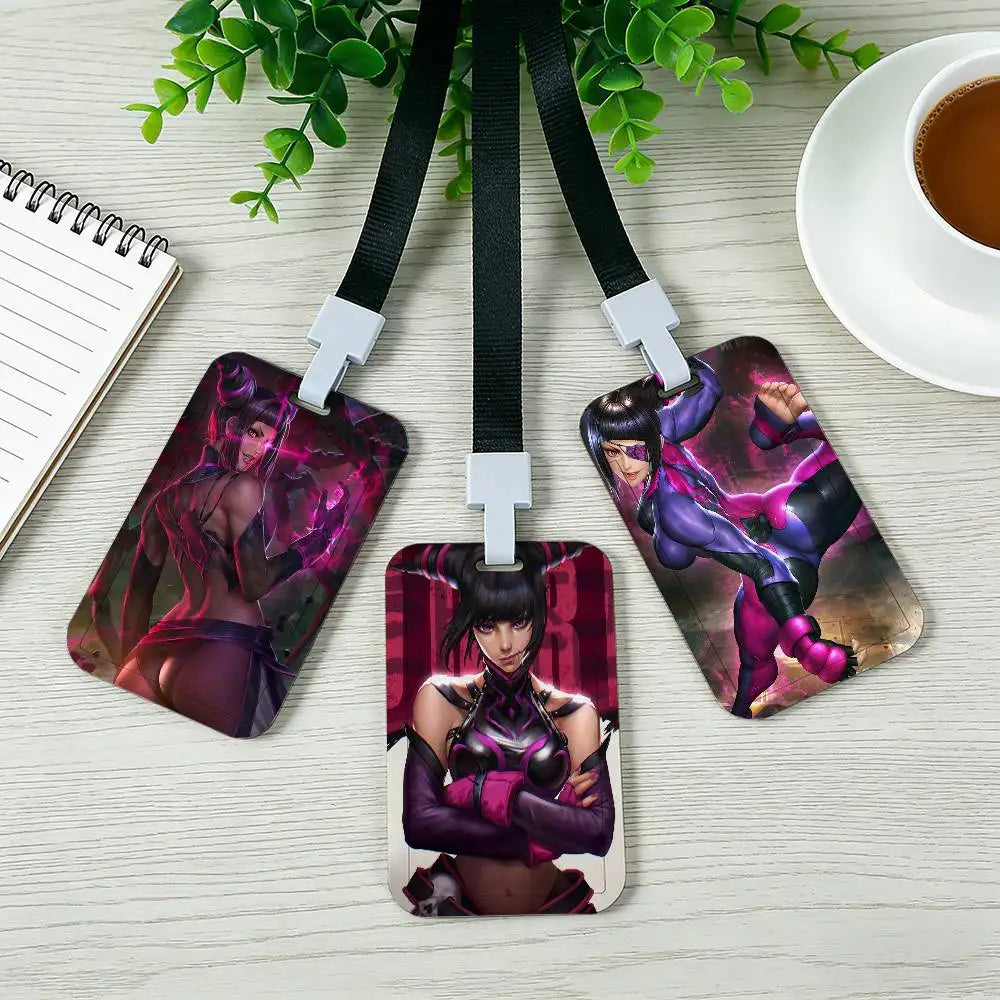 Street Fighter Juri Lanyard ID Card Holder (Random Design) (2)