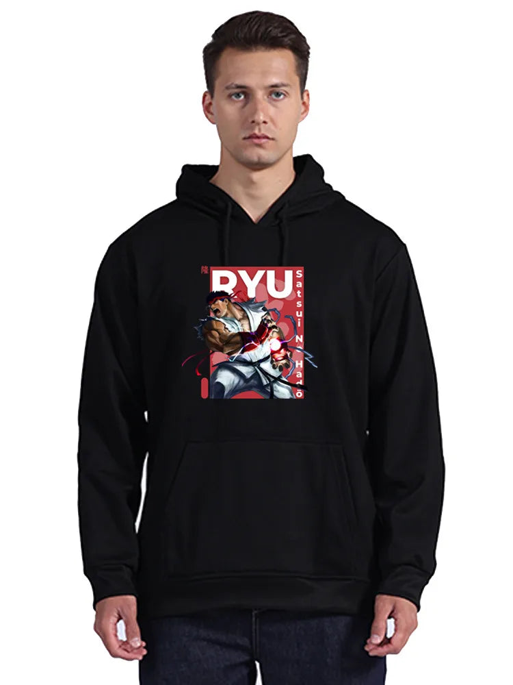 Vintage Ryu Street Fighter Pullover Hoodie (3)