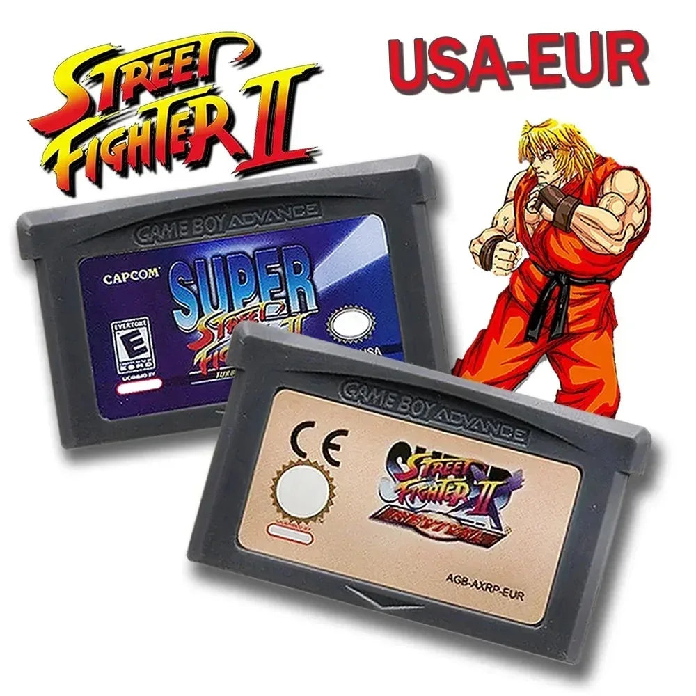 Super Street Fighter II GBA Game Cartridge