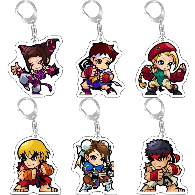 Street Fighter Chibi Acrylic Keychain