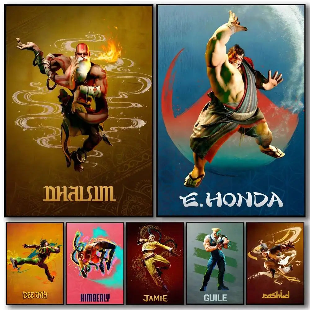 Street Fighter 6 Canvas Poster (15x20cm)