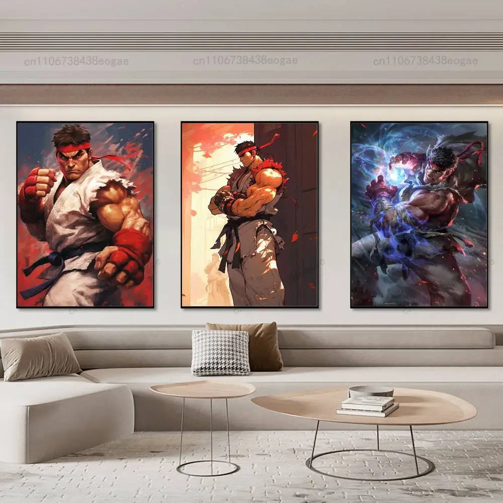 Street Fighter Wall Poster Sticker (2)