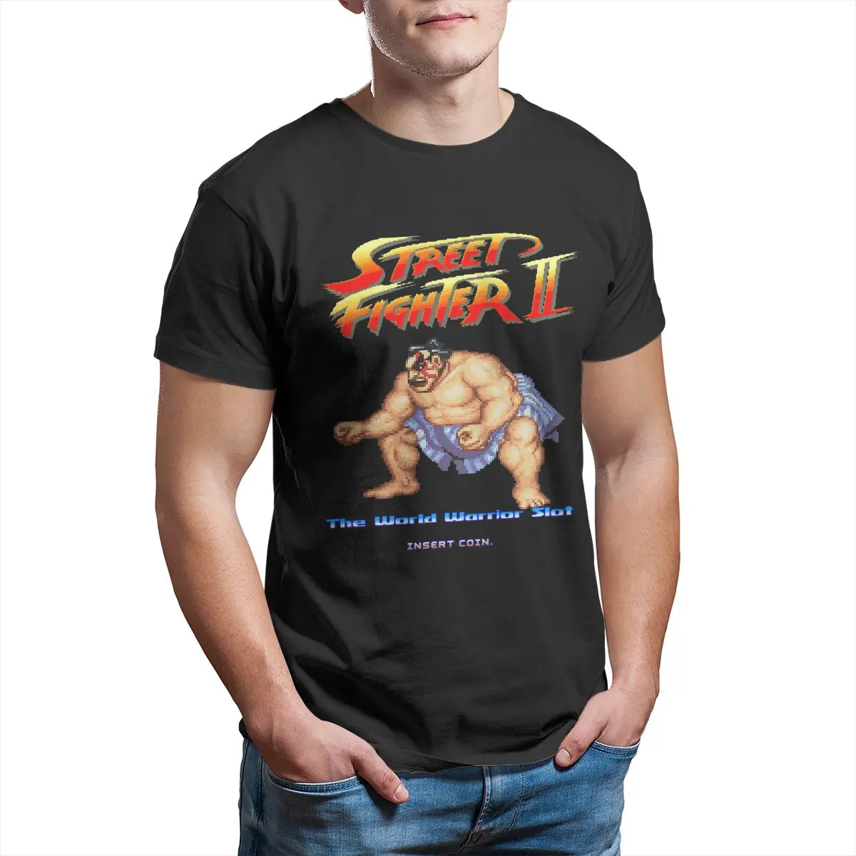 Street Fighter II Pixel Art T-Shirt (2)