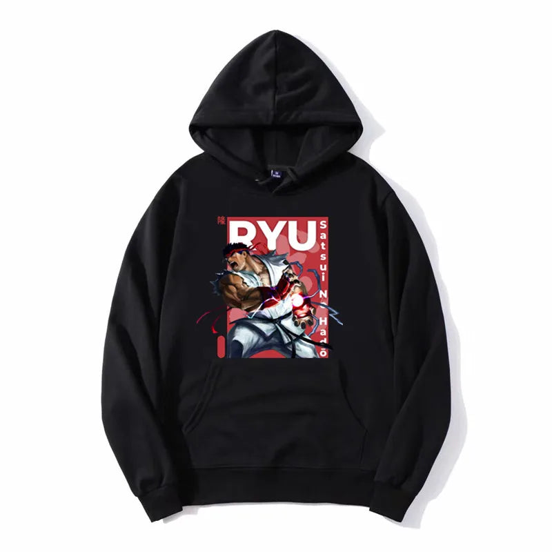 Vintage Ryu Street Fighter Pullover Hoodie