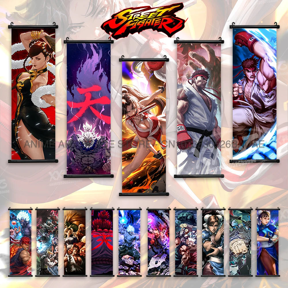 Street Fighter Hanging Wall Scroll