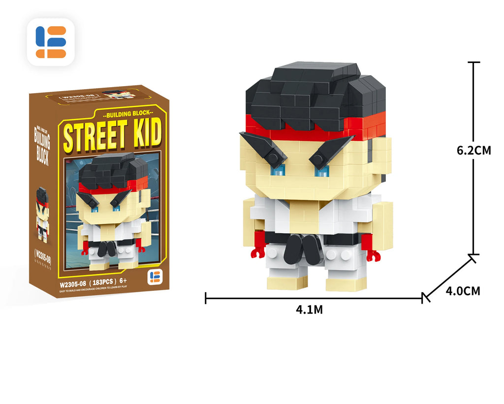 Ryu & Ken Building Block Figures (2)
