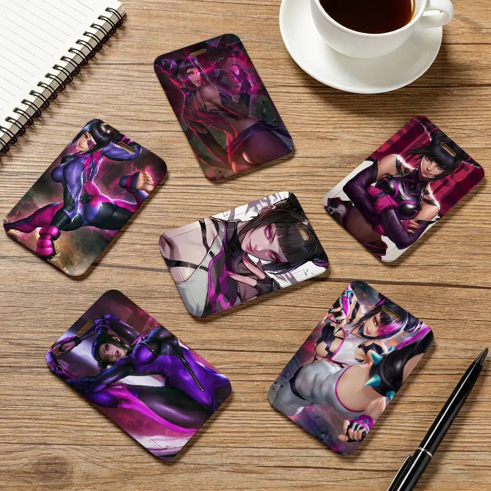 Street Fighter Juri Lanyard ID Card Holder (Random Design)