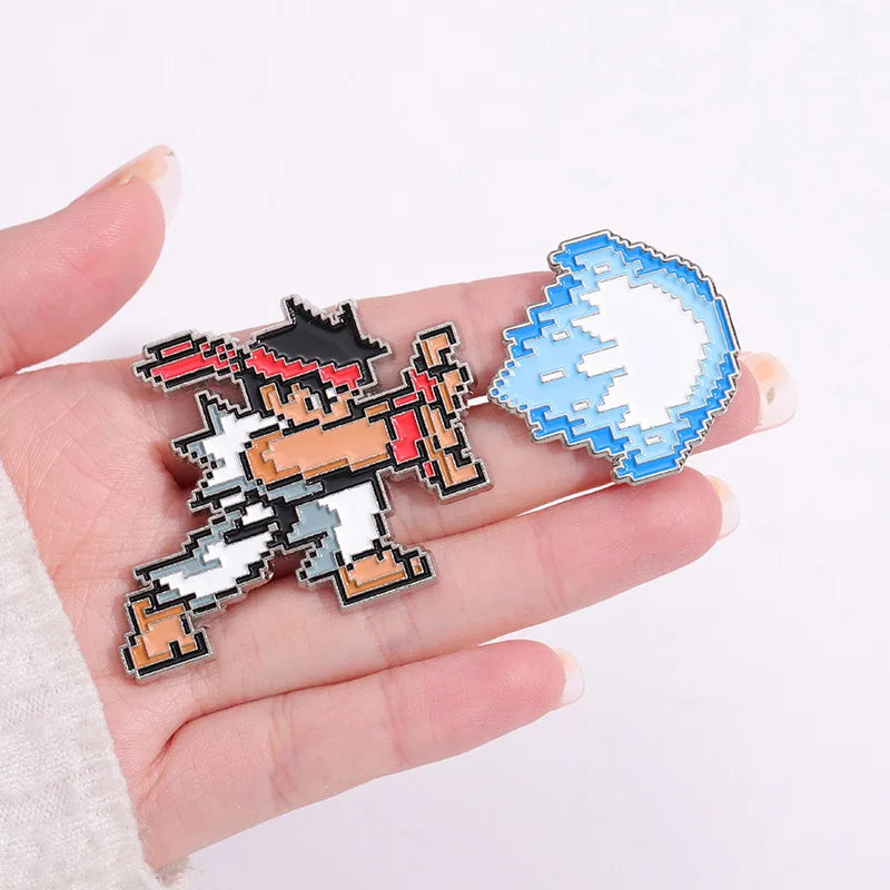 Ken Hadoken Enamel Pin