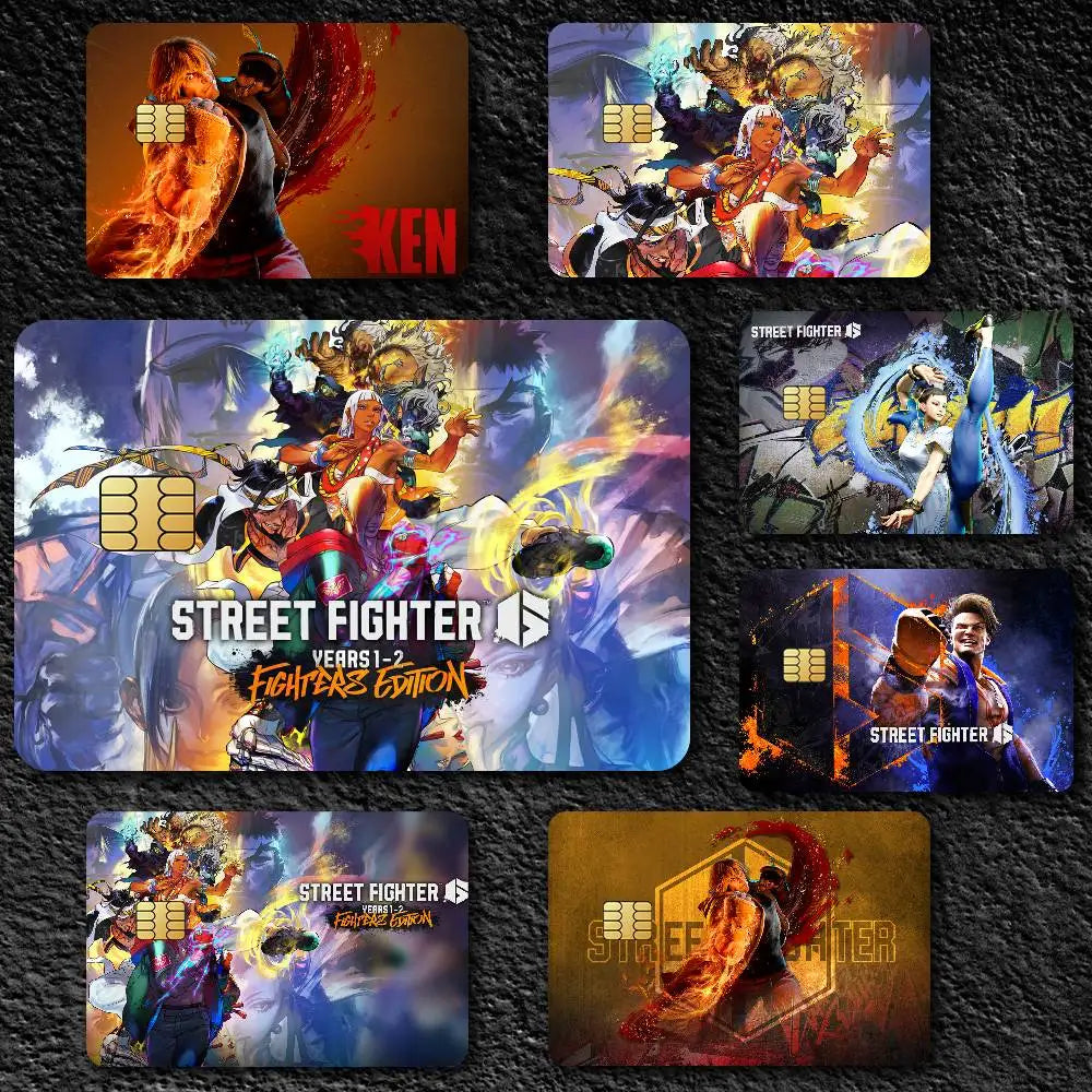 Street Fighter 6 Card Skin Stickers (4 pcs)