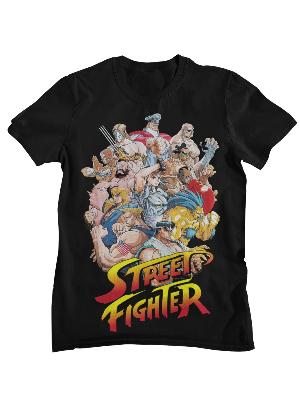 Street Fighter Retro Arcade Characters T-Shirt
