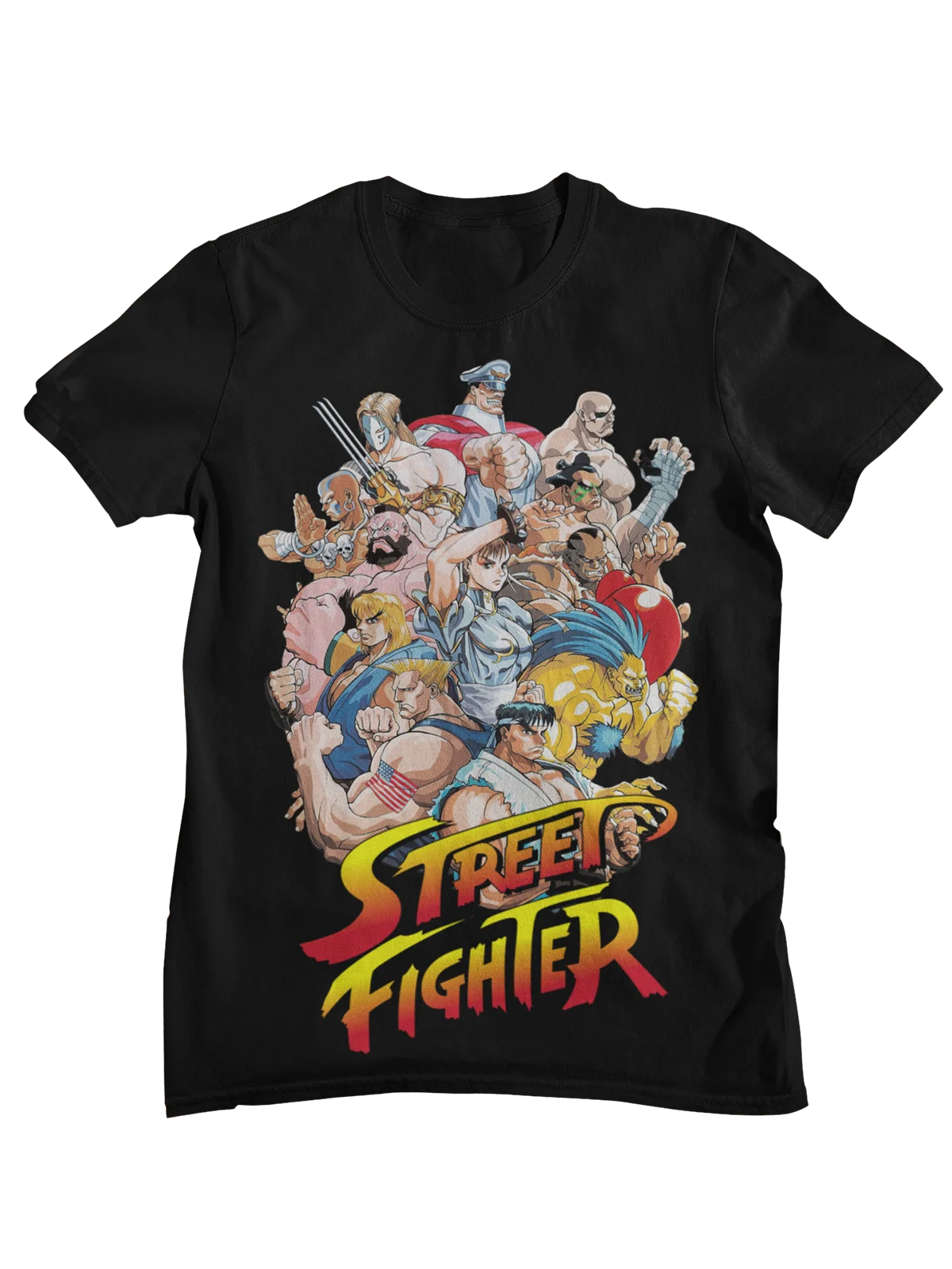 Street Fighter Retro Arcade Characters T-Shirt