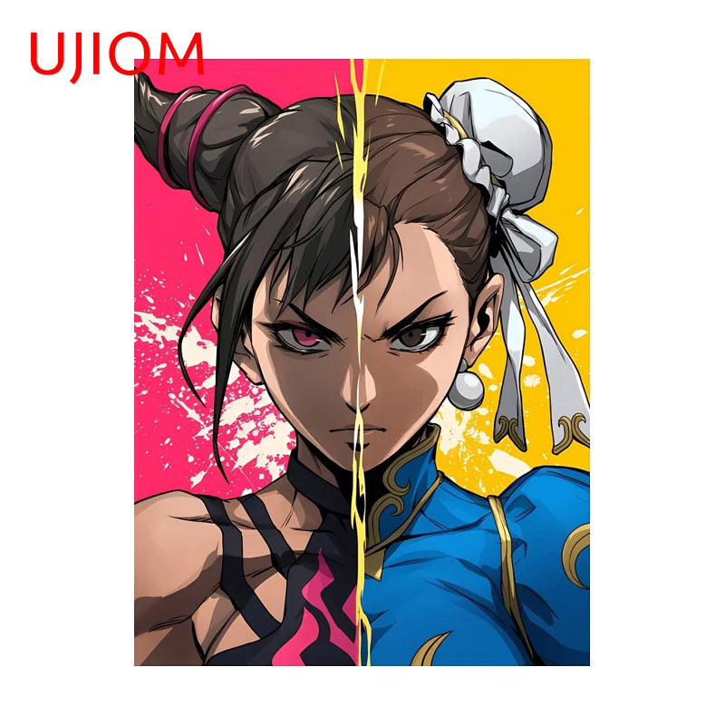 Chun-Li & Mai Wall Decal (3)