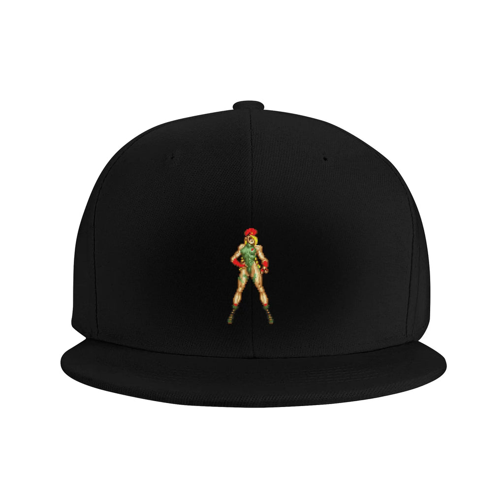 Cammy Pixel Sprite Flat Brim Hat (2)
