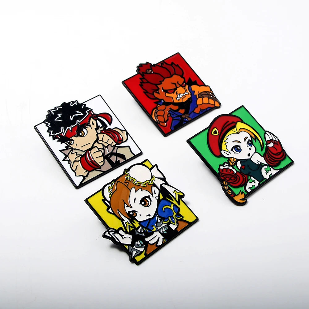 Street Fighter Character Enamel Pin