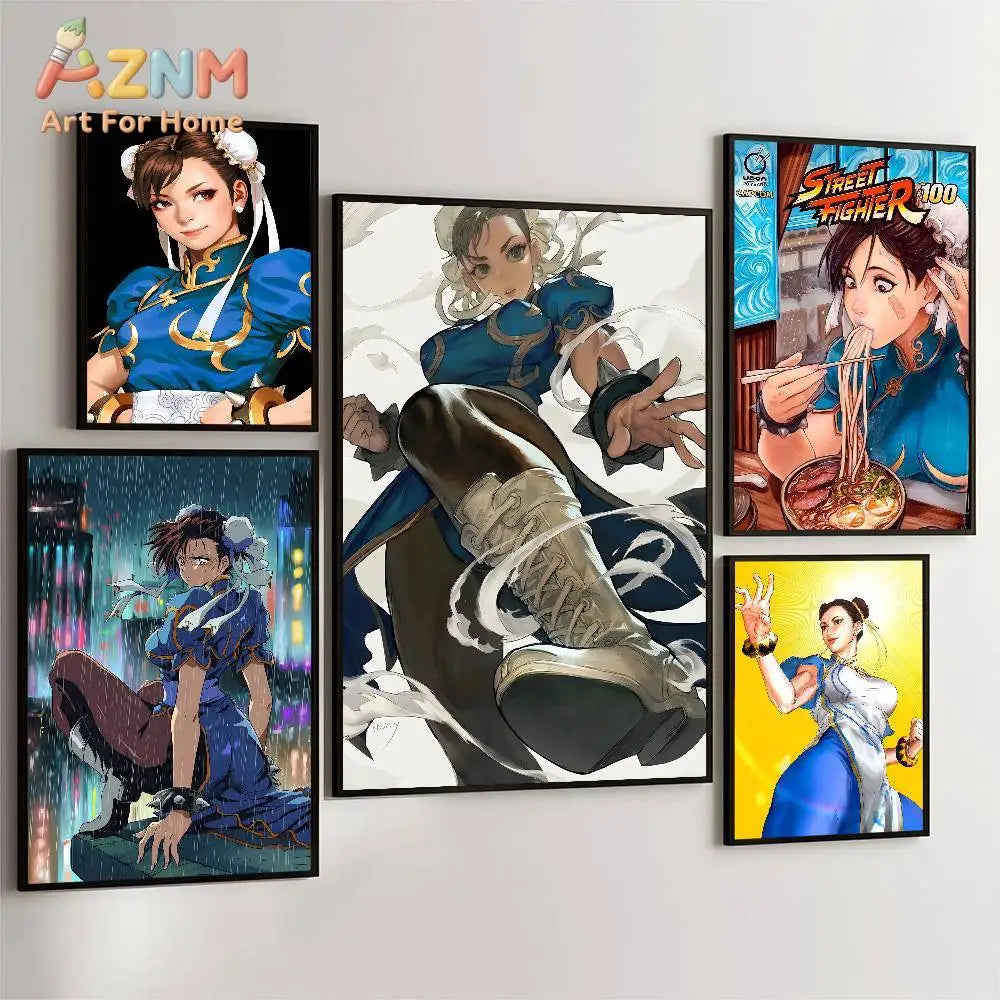 Chun-Li Vintage Poster