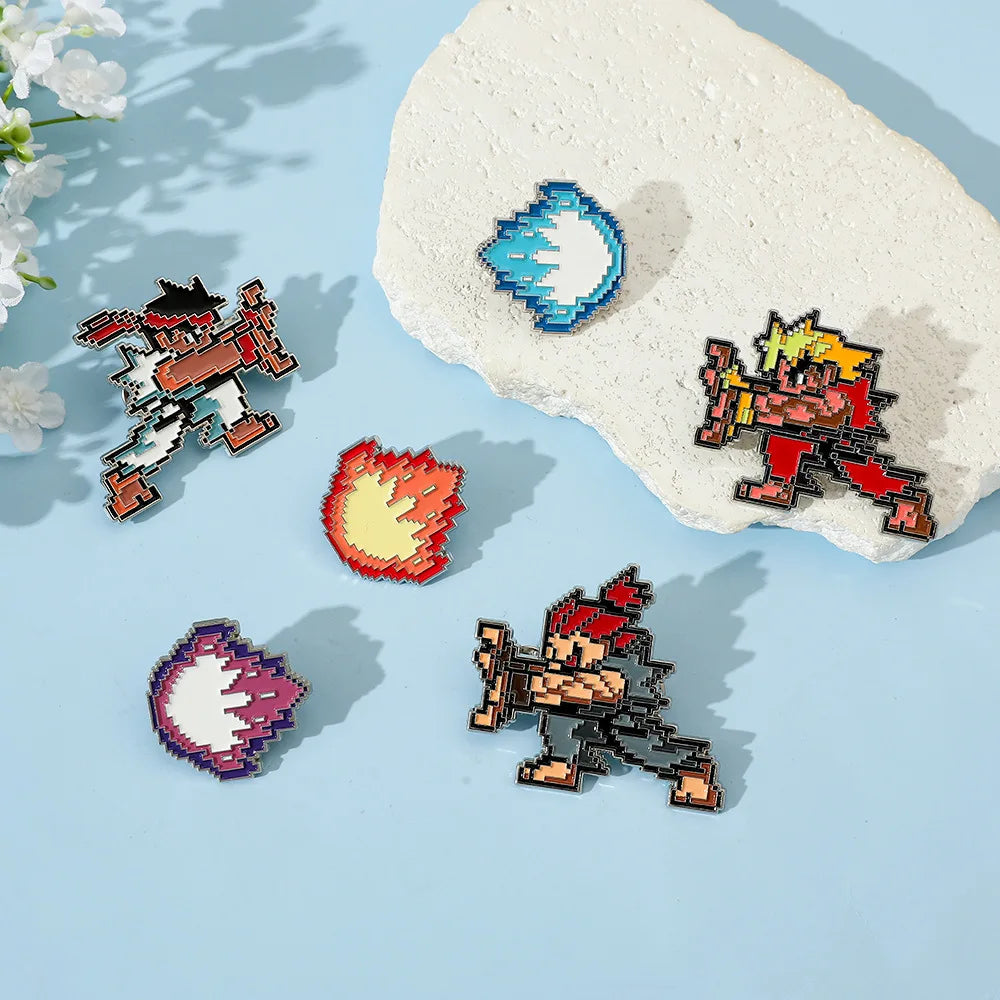 Street Fighter Pixel Pin Set (3)