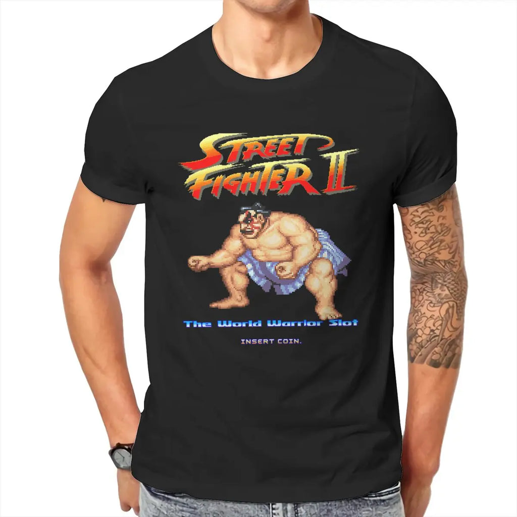 Street Fighter II Pixel Art T-Shirt