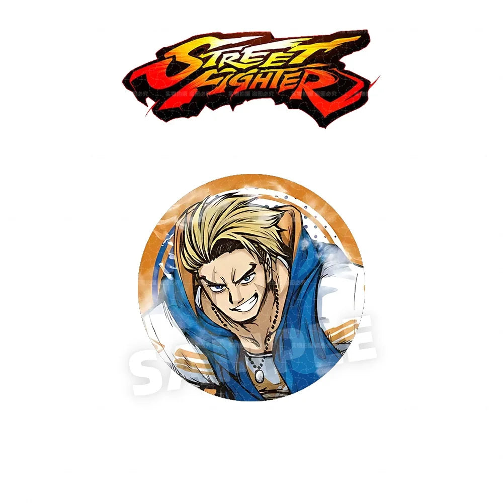Street Fighter 6 Round Button Badge (58 mm) (Random Design) (2)