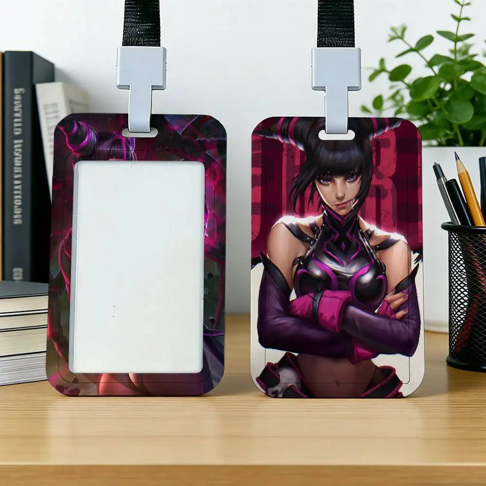 Street Fighter Juri Lanyard ID Card Holder (Random Design) (3)
