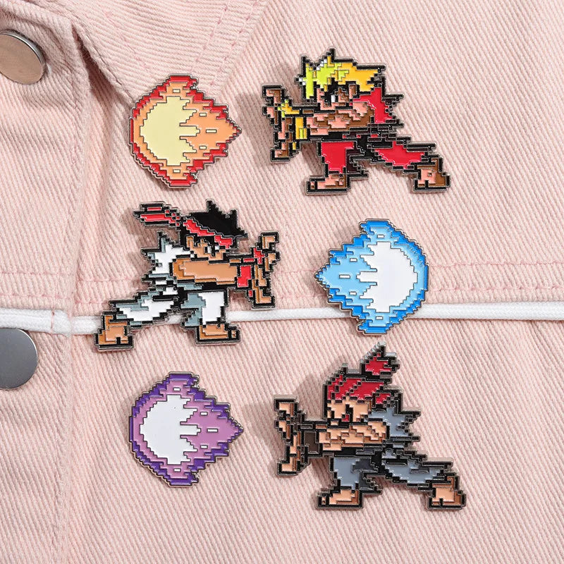 Street Fighter Pixel Pin Set