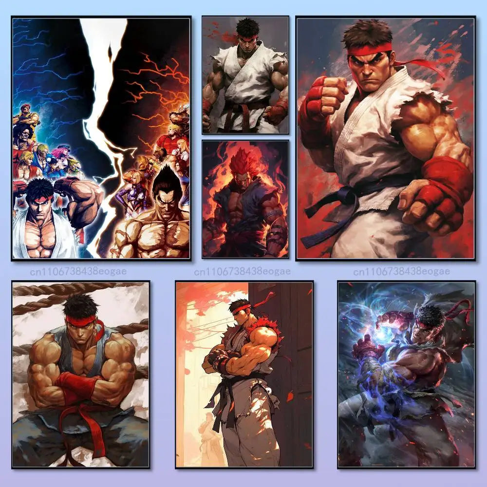Street Fighter Wall Poster Sticker