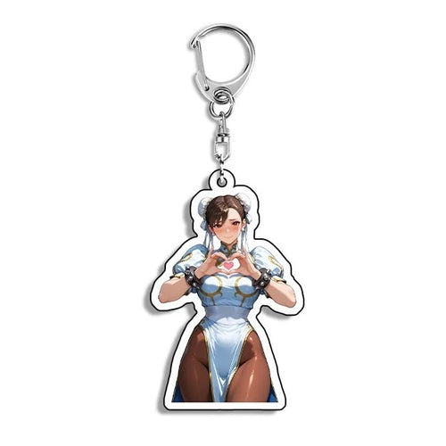 Chun-Li Light-Up Acrylic Keychain